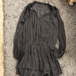 Graphite satin dress